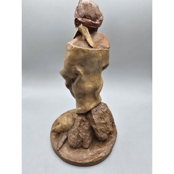 Vintage Tom Clark Signed “American Indian 1899” Figurine 1983 - Picture 5 of 6